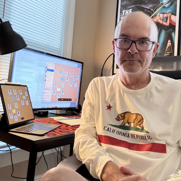 Chris Ainsworth at his desk